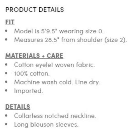 NWT Torrid 4X White Clip Dot Mixed Eyelet Yoke Detail Cotton Top Size 26 - Picture 6 of 8